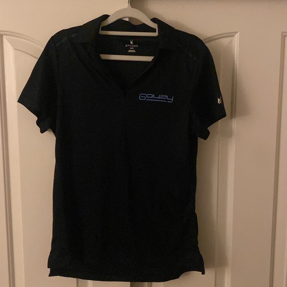 Spyder Under Armour Black Polo Shirt - Picture 1 of 12